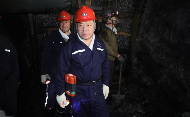 张秉德到新陆矿调研检查工作